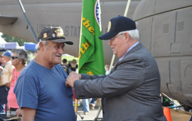 Charles C. Hagemeister honors Vietnam veteran