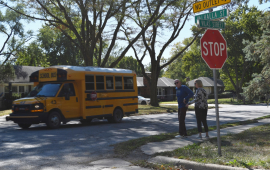 School bus on Vilas Street