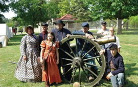 Characters Re-enacting Life from Buffalo Bill Days